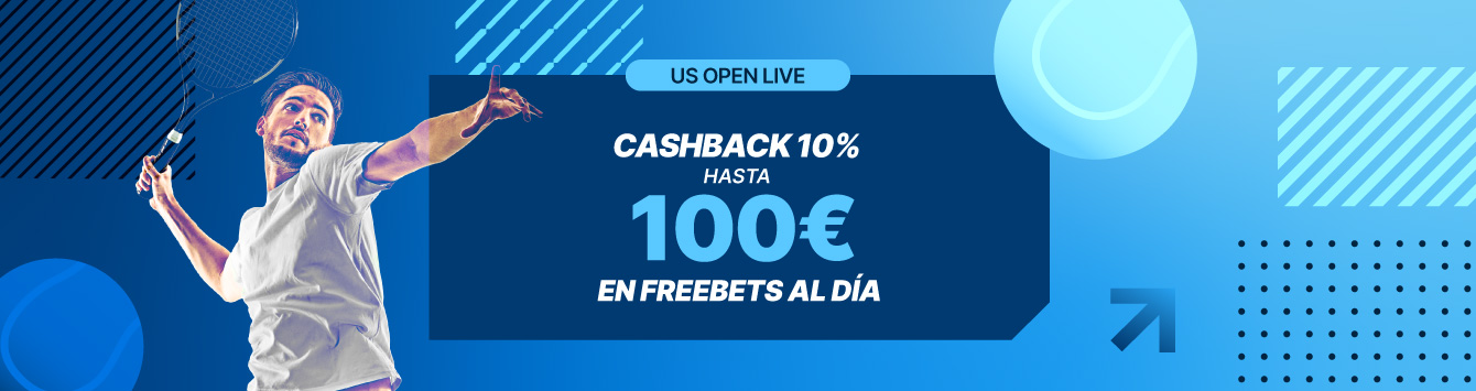 CASHBACK 10% US OPEN HASTA 100€